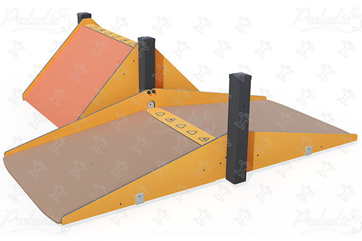 Befogadó ferde rámpa J5929® játszóterek acti’fun acti’ninja kép 3d