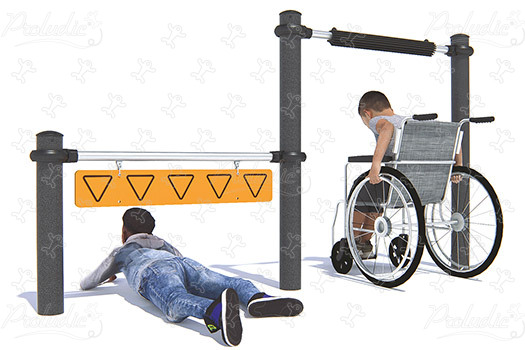 Befogadó alacsony átjáró J5930® játszóterek acti’fun acti’ninja kép 3d