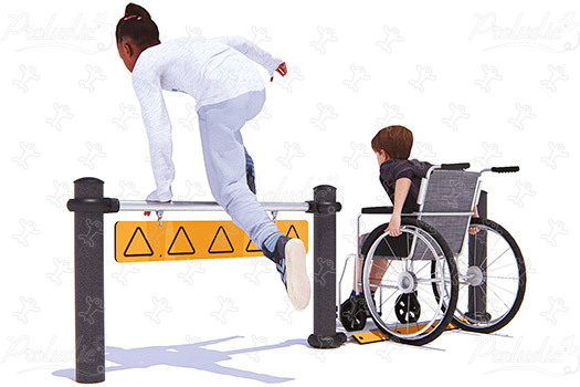 Befogadó gát J5932® játszóterek acti’fun acti’ninja kép 3d