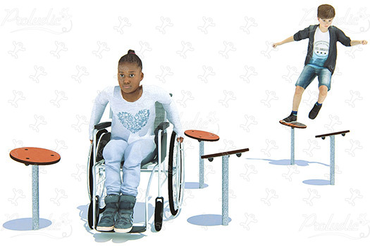 Befogadó Zig Zag pálya J5934® játszóterek acti’fun acti’ninja kép 3d