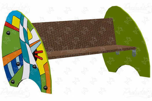 Gyermek pad J608-GG játszóterek grafic games a személyre szabott játszóterekhez grafikus kivitel kép 3d