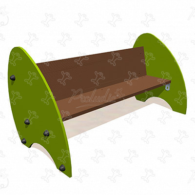 Gyermek pad J608 köztéri bútorok bútorok (pad, szemetes, menedék…) kép 3d