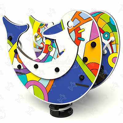 Kis delfin J822-GG játszóterek grafic games a személyre szabott játszóterekhez grafikus kivitel kép 3d