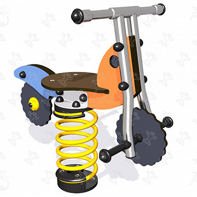 Kerékpáros J835® játszóterek dinamikus játékok rugós játékok kép 3d