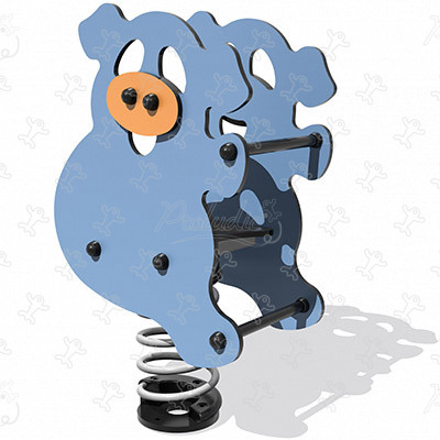 Dédé a malac J841 játszóterek dinamikus játékok rugós játékok kép 3d