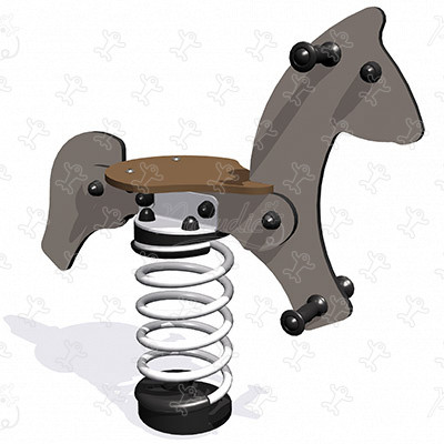 Ugráló ló J857 játszóterek dinamikus játékok rugós játékok kép 3d