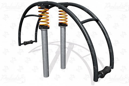 Dupla kakasülő J986 játszóterek dinamikus játékok rugós játékok kép 3d