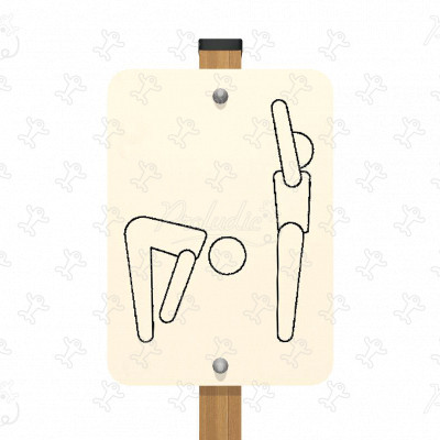 Bemelegítő tábla JPS08 sport és fitnesz acti’fun fa díszítő pályák kép 3d