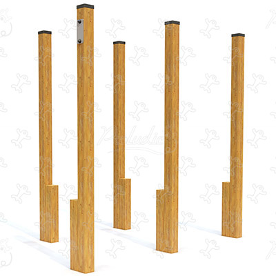 Landes Junior szlalom JPS10-J sport és fitnesz acti’fun fa díszítő pályák kép 3d