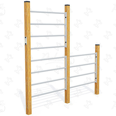 Senior duplafalú rudak JPS11-S sport és fitnesz acti’fun fa díszítő pályák kép 3d