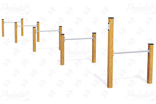 Junior fa akadályfutás JPS12-S sport és fitnesz acti’fun fa díszítő pályák kép 3d