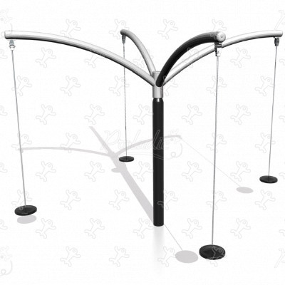 Repülő ülések R24-ITY-724 játszóterek dinamikus játékok forgó, pörgő játszótéri eszközök kép 3d