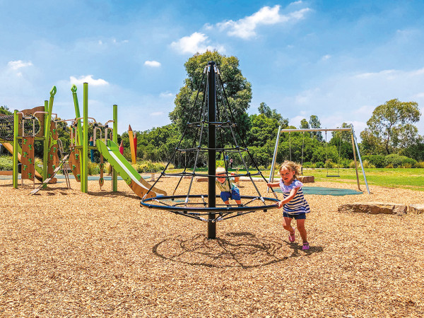 Forgó piramis R48-IPY-702 játszóterek dinamikus játékok forgó, pörgő játszótéri eszközök kép fénykép