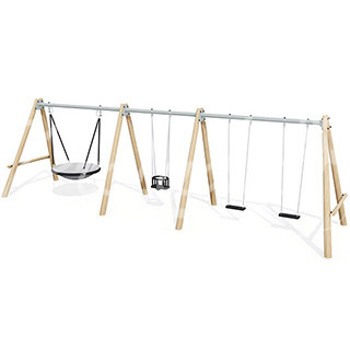 J447-G - Hinta 2 vízszintes üléssel, 1 babaüléssel