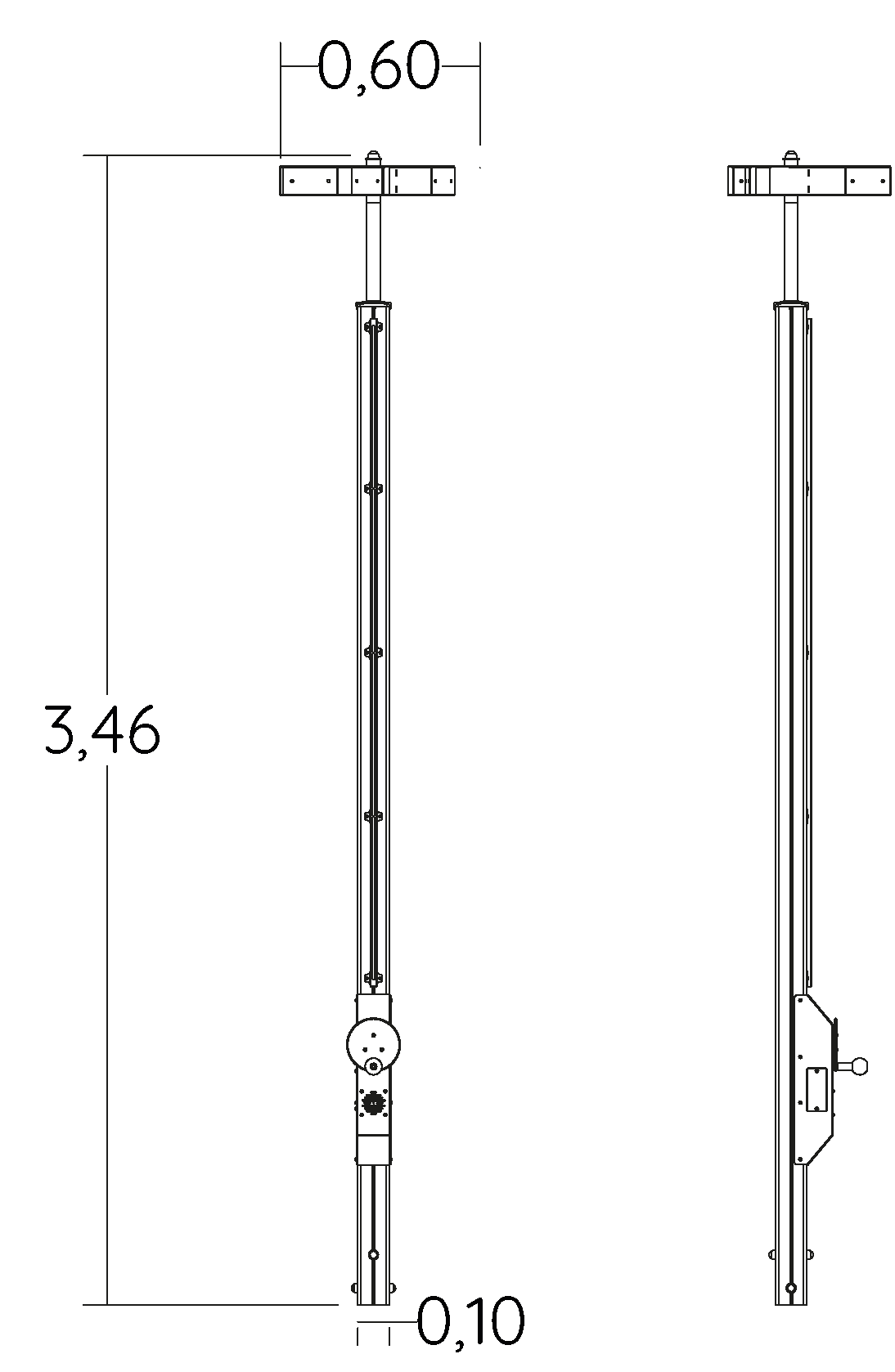Piros interaktív árboc J3451-R® játszóterek Érzékelést fejlesztő és oktató jellegű játszótéri eszközök interaktív játék kép oldalnézet