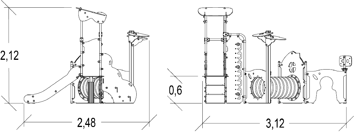 J38706-C® játszóterek többfunkciós játékok / több tevékenységet kínáló eszközök diabolo baby kép oldalnézet