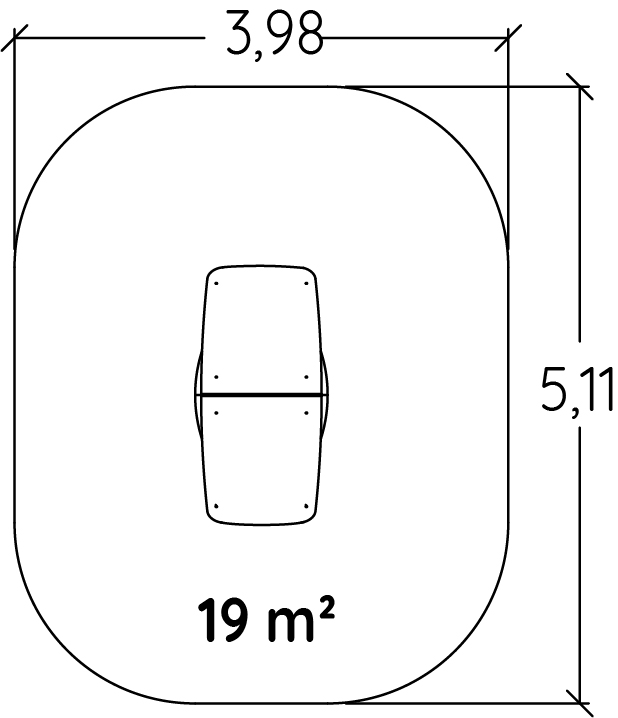Crapahutte J256 játszóterek hagyományos játszótéri eszközök játszóházak kép felülnézet