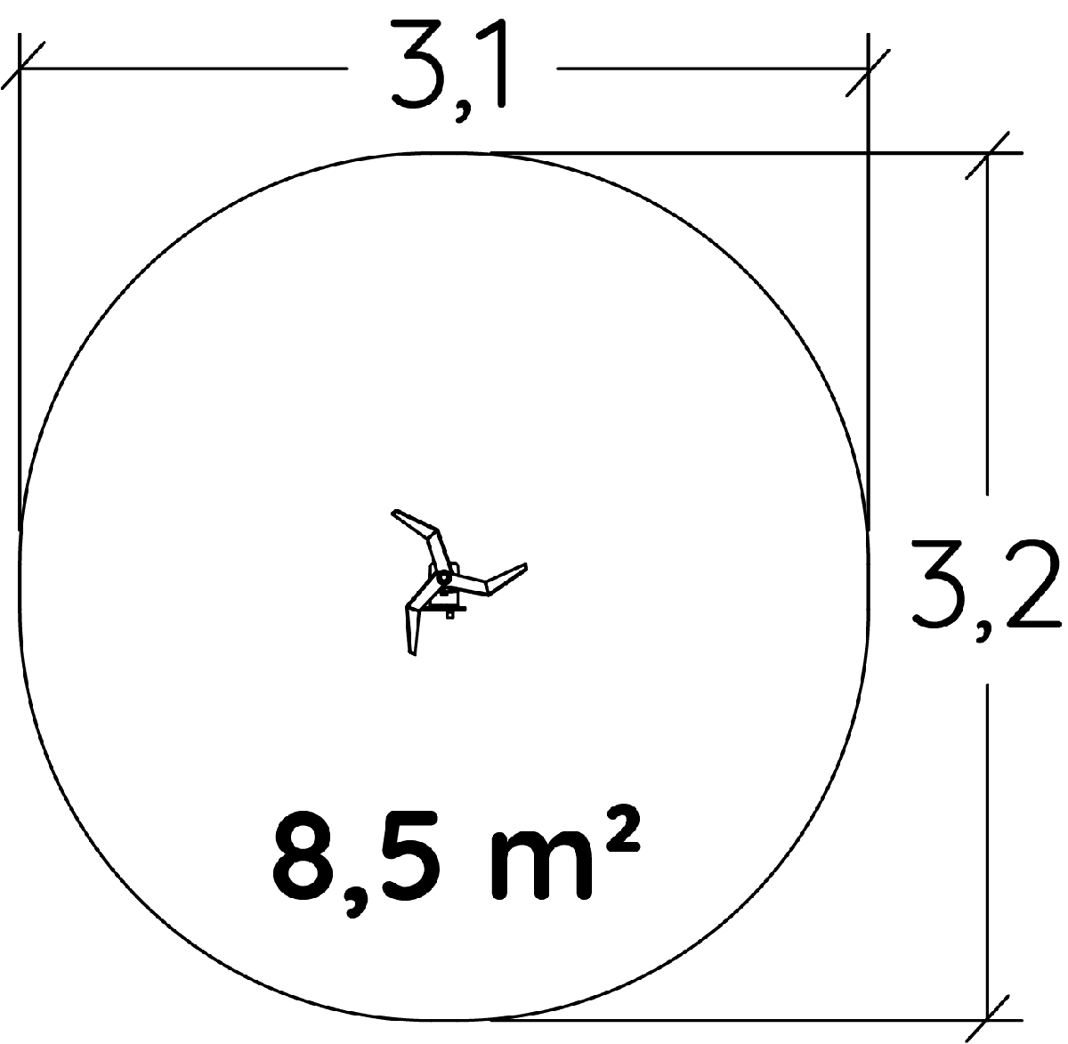 Piros interaktív árboc J3451-R® játszóterek Érzékelést fejlesztő és oktató jellegű játszótéri eszközök interaktív játék kép felülnézet