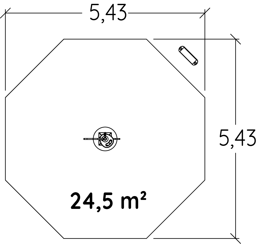 Altima J3503 játszóterek acti’fun dinamikus sporteszközök kép felülnézet