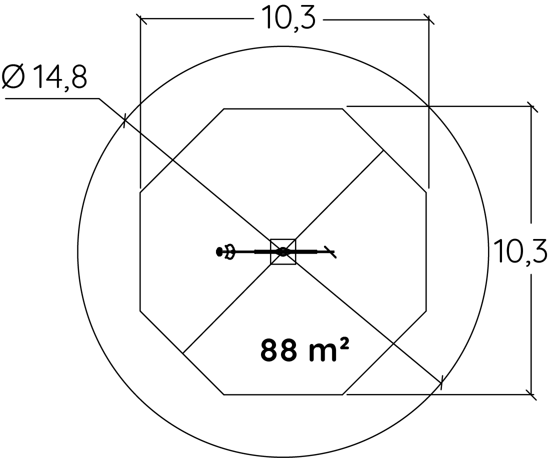 A skysurf J3505 játszóterek acti’fun dinamikus sporteszközök kép felülnézet
