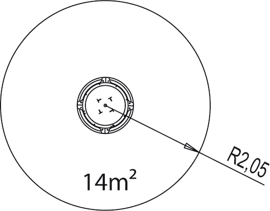 Swing Ball J3508 játszóterek acti’fun dinamikus sporteszközök kép felülnézet