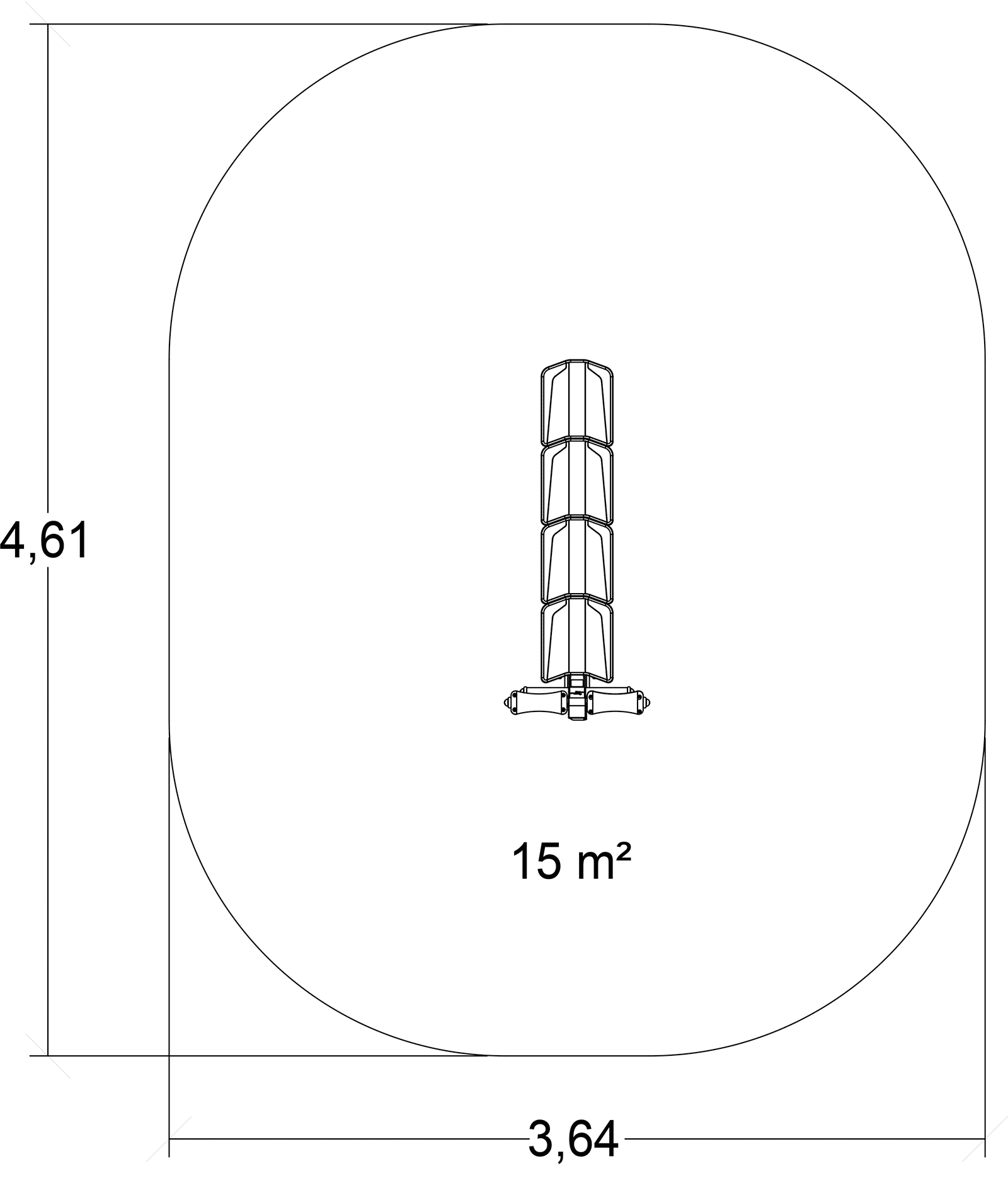 Haspad J37219® sport és fitnesz acti’fun acti’fit kép felülnézet