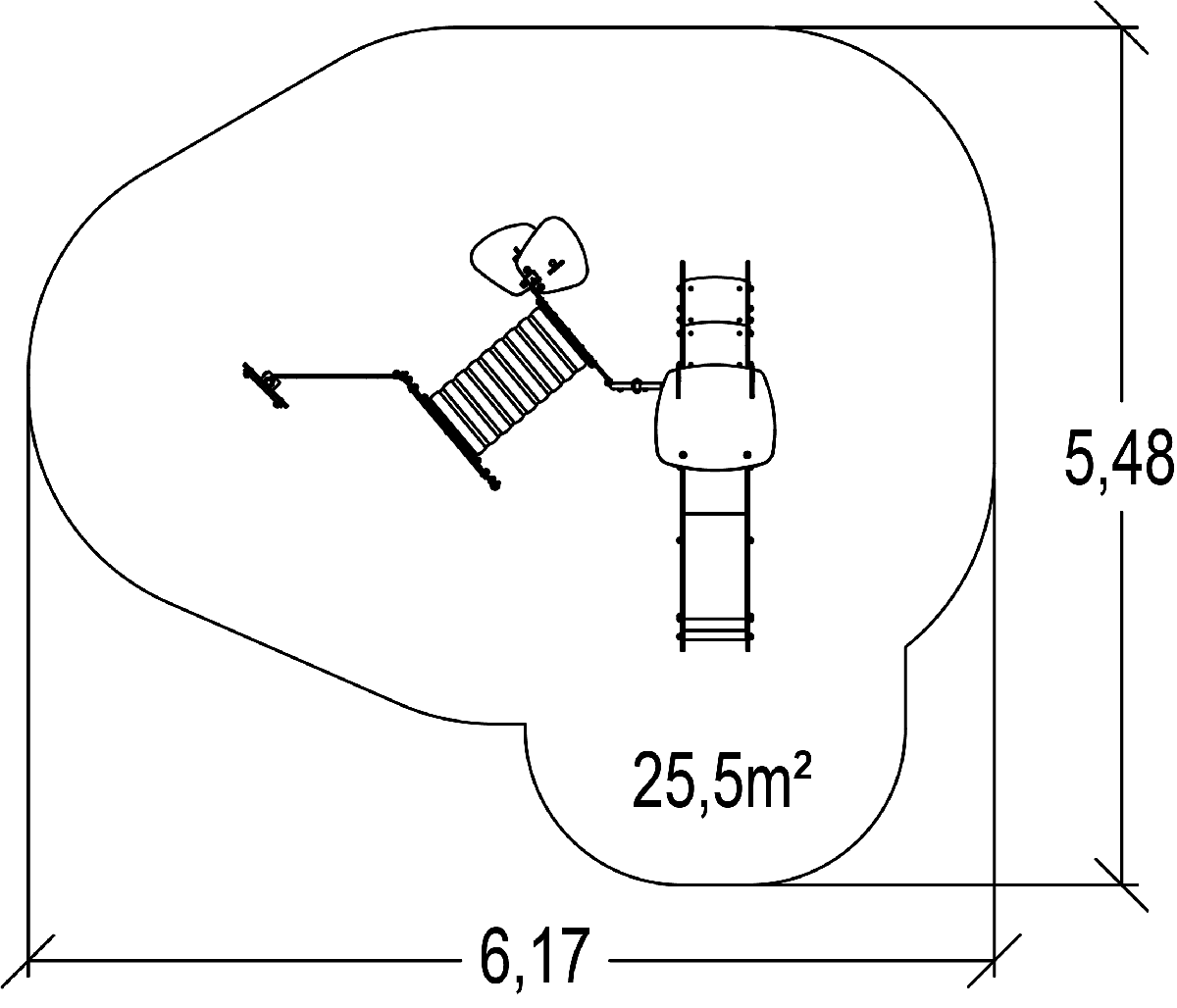J38706-C® játszóterek többfunkciós játékok / több tevékenységet kínáló eszközök diabolo baby kép felülnézet