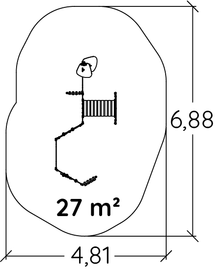 J38709® játszóterek többfunkciós játékok / több tevékenységet kínáló eszközök diabolo baby kép felülnézet